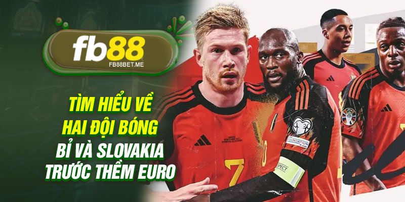 Tìm hiểu về hai đội bóng Bỉ và Slovakia trước thềm Euro